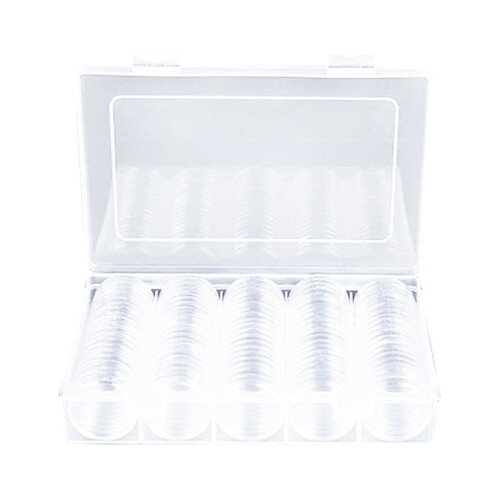 Plastic Coin Storage Box - Holds 100 Coins