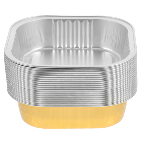 100Stk Aluminium Backschalen Multicolor Praktische Ofenbehälter