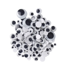 400Pièces Décoration Scrapbooking Yeux Mobiles Plastique Multicolores