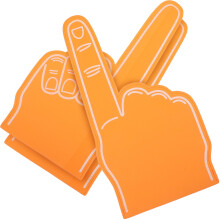 12Stk -Finger in Orange Für Cheer- Und Sportveranstaltungen