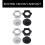 4Pcs White/Black Nut Floor Fan Base Fixing Nut ABS Texture Base Fasteners Suitable for Home and Office Use 3