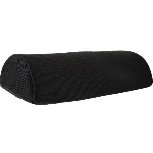 Coussin repose-pieds en polyester noir 40 x 20 x 10 cm