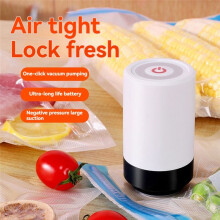 Vacuum Sealer Compact Household Food Bag Vacuuming Machine Handheld Electric Vacuum Sealer