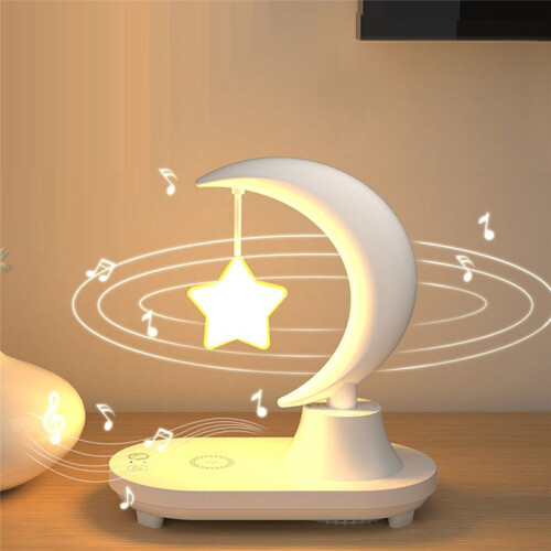 Speaker Led Bedside Atmosphere Lamp Mobile Phone Wireless Charging  Gift Valentine,Stars 1