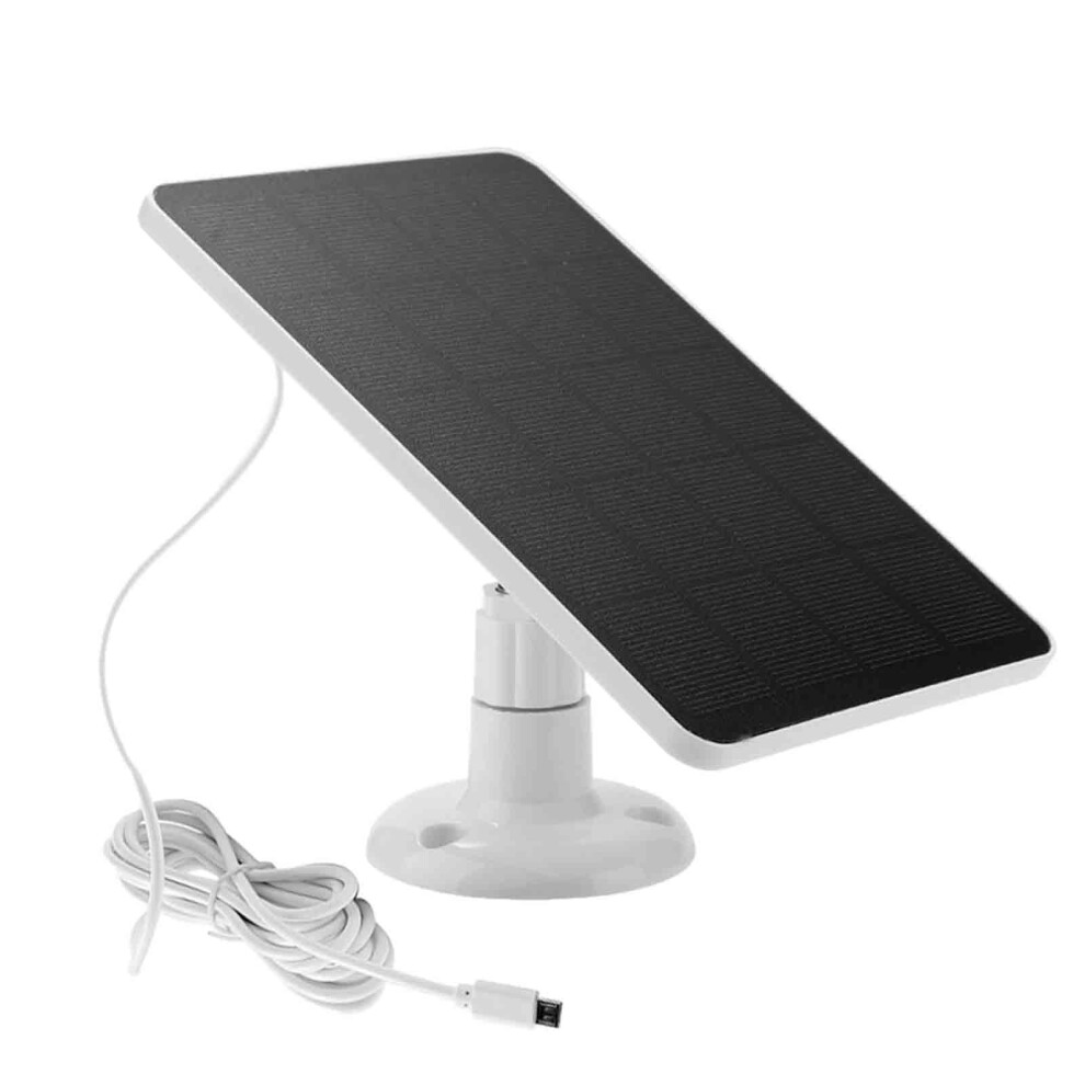 4W Solar Charging Panel For Security Cameras & Doorbells Â 5V Monocrystalline With Usb-C/Micro Ports, Adjustable Mount (17.5X12cm, Ip65) 9085618265226