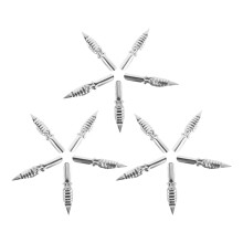 45Stk Metall Zeichenfedern Set Oblique Design Silber Für Zeichner