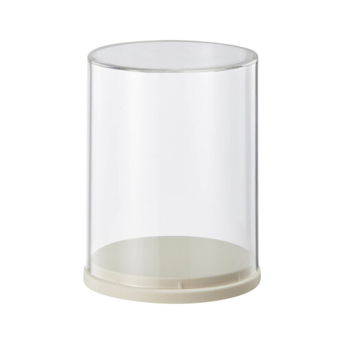 Transparent Doll Display Case with Swivel Base