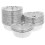 50 stk. hjerteformede engangsbageforme i aluminium 1