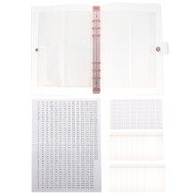 4Sets Praktische Diamant Sortierbücher Mit Transparenten Taschen