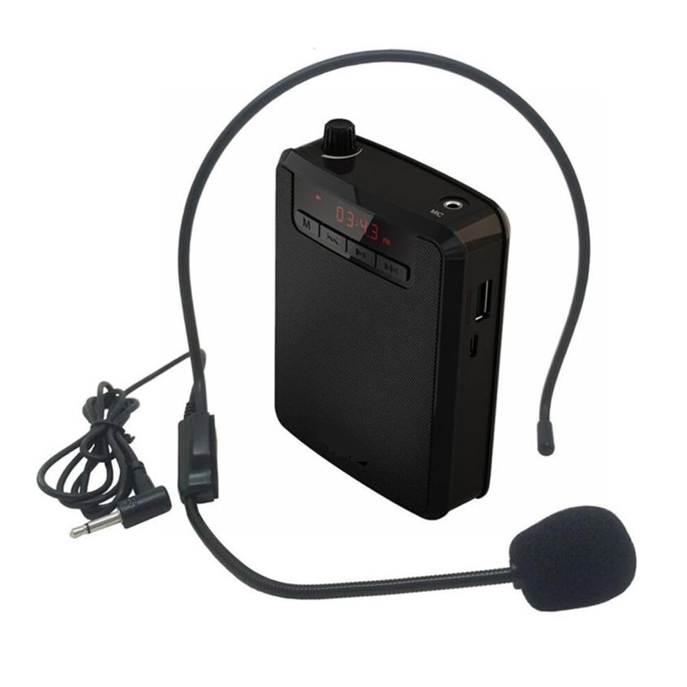 Portable Voice Amplifier With Belt Clip Headset Microphone Radio Support Fm Tf Mp3 Speaker,Powerful&Original Sound 9399596025650
