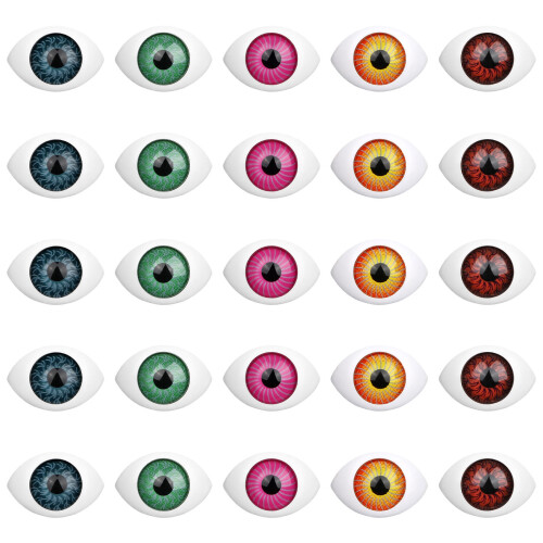 200Pcs Halloween Plastic Eyeballs Assorted DIY Decor
