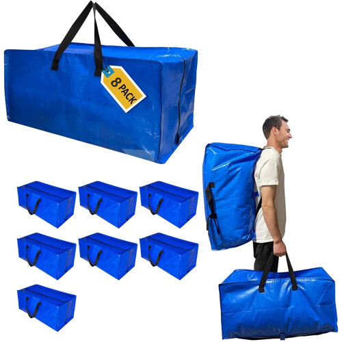 Set van 8 extra grote, stevige verhuisdozen