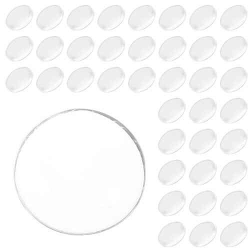 2Stk Transparente -Cabochons Rund Für - Und Dekoideen
