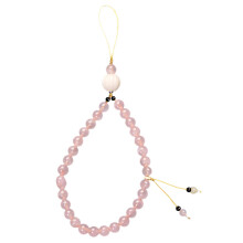 4Stk Vielseitige Pink Phone Lanyard Kristall Perlen Schlüsselband