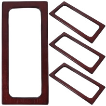 12Stk Handtaschen Holzgriffe Transparent Praktisch Für DIY Und