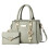 Vintage leren dameshandtas met portemonnee 1