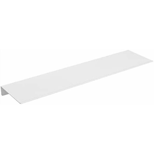 Prateleira flutuante de metal branco de 20 polegadas