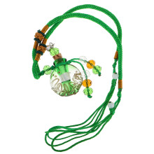 4Pcs Versatile Baroque Glass Essential Oil Diffuser Necklace Gift