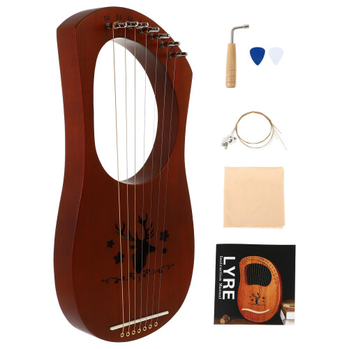 2Ensembles Harpe 7 Cordes Bois Acajou