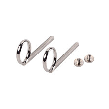 Trumpet Slide Finger Ring and Screw Accessories Replacement Set Silver Metal