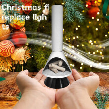 Christmas Fireplace Lanterns Decorative Flame Effect LED Fire Lamp Battery Operated Portable Fireplace Indoor Outdoor A