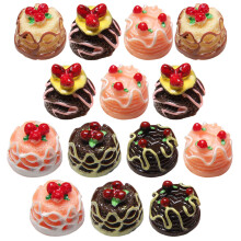 125Pcs Realistic Small Cake Models Resin Assorted DIY Cake Decor Gifts