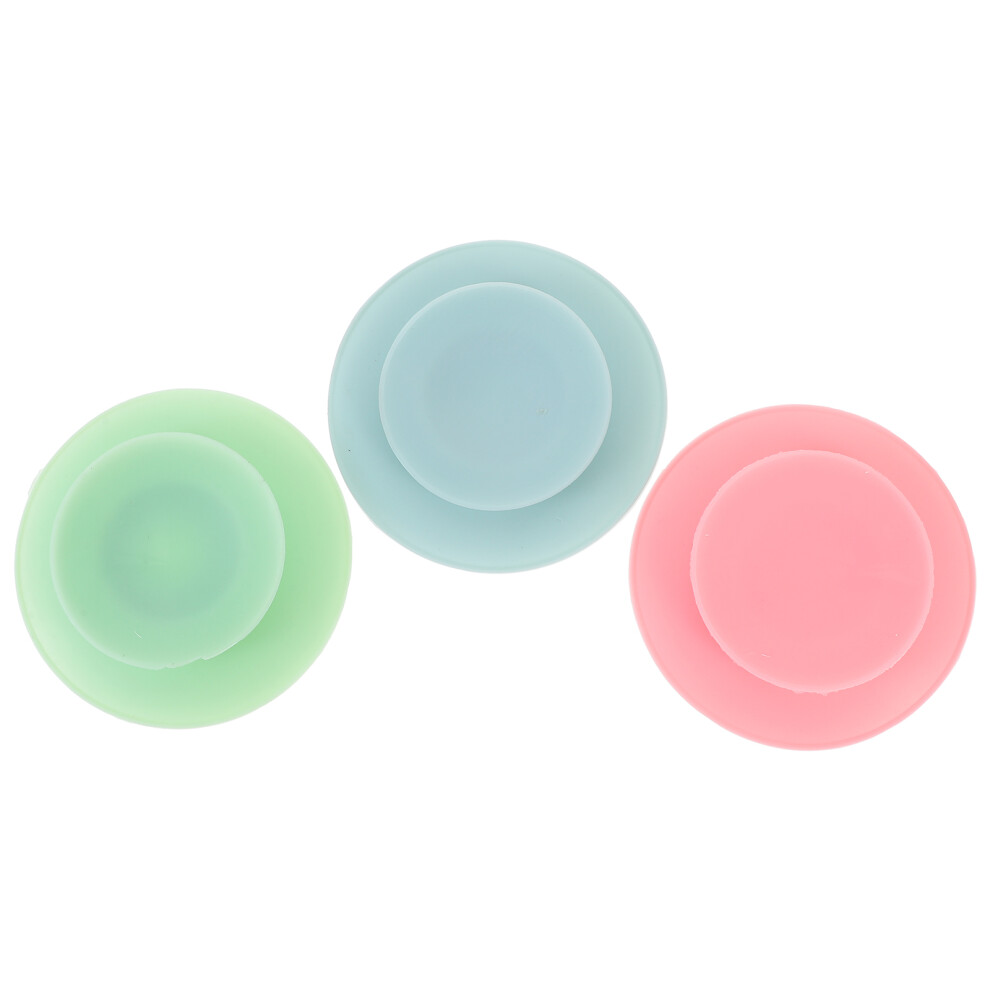 6Pcs Kids Bowl Sucker Silicone Suction Cup Assorted Colors Vaguelly