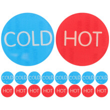 45Pairs Acrylic Hot Cold Signs Multi Color Durable Faucet Indicators