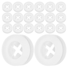 120Pcs White Silicone Straw Hole Fixing Plugs for Portable Lid Covers