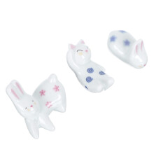 6Pièces Accessoires Baguettes Céramique Formes Animaux