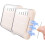 2Pcs Portable Magnetic Sewing Needle Case w/ 10pcs (5 sizes) Sharp Needles, Compatible with Sharp Needles – Khaki 1