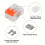 90 Pcs Wire Connector Kit - Compact Splicing Connectors for Electrical Wires Solid Stranded and Flexible Wires 4