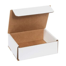 Small Shipping Boxes 6"L x 5"W x 2"H, 50-Pack - White Box Crush-Proof Mailers for Packaging, Storage, Gifts or Bulk Business Orders
