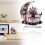 Black Witch on Moon Acrylic Decor Stand 1