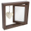 Double-Sided Rotating Photo Frame Walnut Wood 1Pack 1