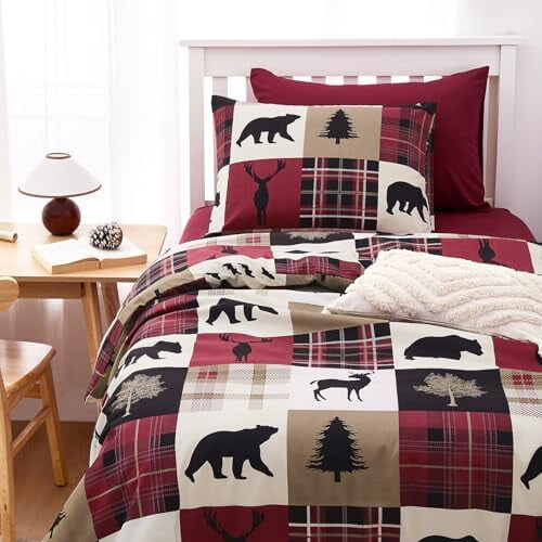 Rustieke Lodge dekbedovertrekset, queensize 2