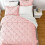 Pink and Ivory Comforter Set Full Size 7 Piece 4