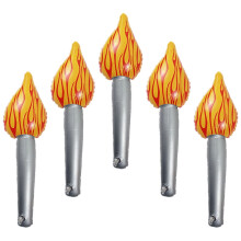 Lot de 5 ballons en forme de torche pour jeux de jardin (15,72 x 4,91 x 0,04 pouces).
