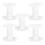 WHAMVOX 5 Pcs Empty White Plastic Spools for Ribbon Thread String Bobbin Wire Weaving Embroidery and Sewing Machine Craft 1