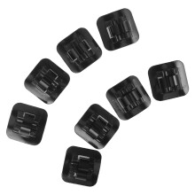 16St Mountainbike Kabelklemmen Van Aluminium Met Plakclip Zwart