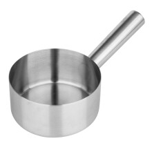 2Pcs Stainless Steel Water Scoop Silver Kitchen Ladle Home Use