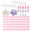 4Ensembles Support Nail Art Pratique Professionnel Rose Stable 1