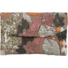 Women's Floral Embroidery Sequin Evening Clutch Bags Party Purses