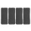 16Pcs Baby Cloth Diaper Inserts Black Five Layers Soft Reusable Liners 1