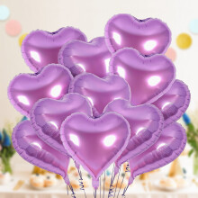 Ensemble de 10 ballons en forme de cœur pour la Saint-Valentin – Décoration pour anniversaire, mariage ou fête d'anniversaire