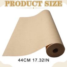 1 rolo de papel de embrulho, 43 cm x 1016 cm, cor marrom, ideal para artesanato, embalagem, decoração de parede e outras atividades ao ar livre.