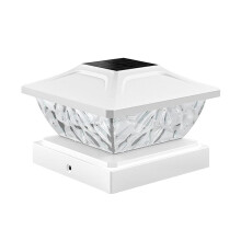Solcelledrevet LED-terrasselampe til have * Firkantet hegnslampe H39C