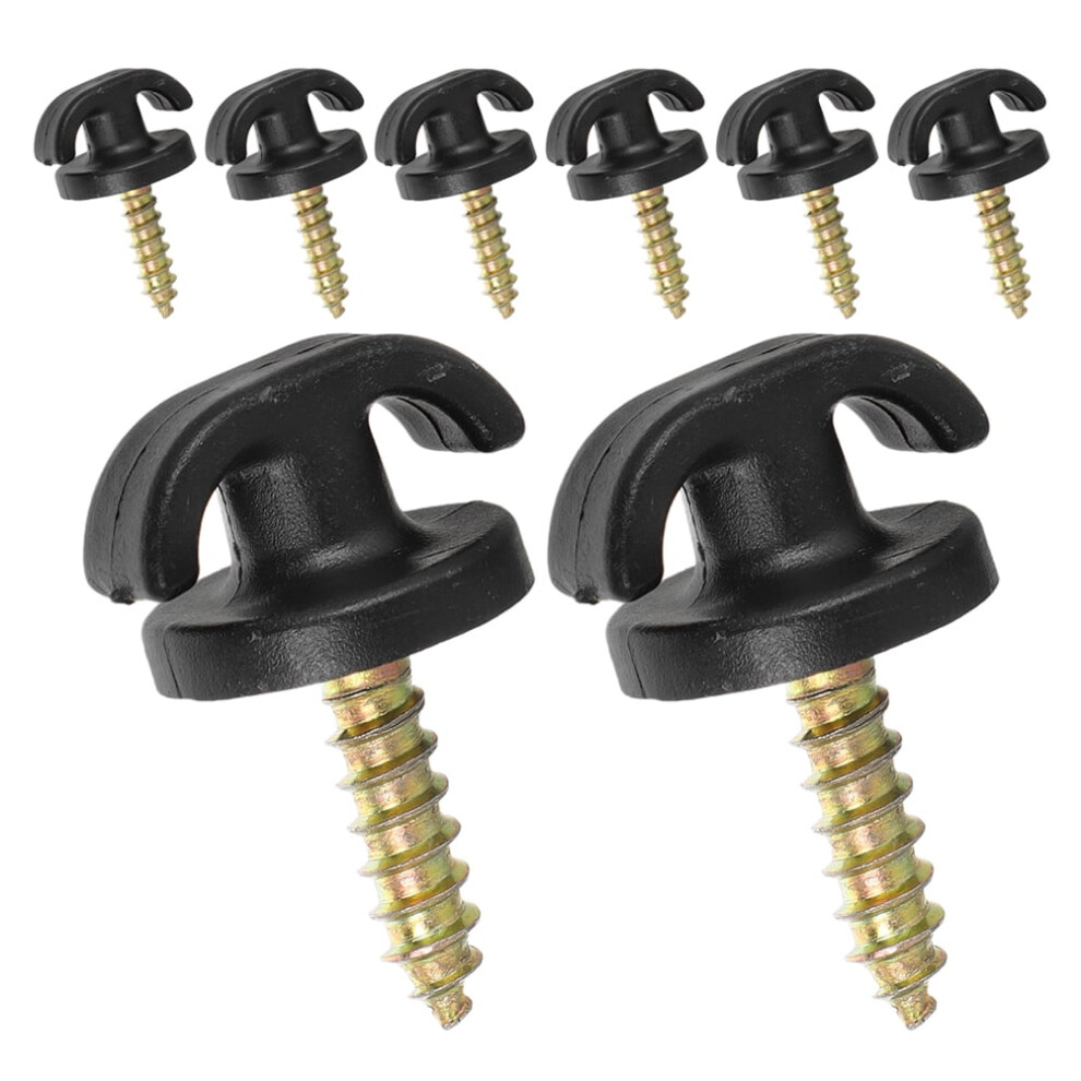 Frcolor 8Pcs Car Hook Mounting Points Metal Cargo Net Replacement Hooks Hardware Kit For Vehicle Rear Trunk Storage Organizer Net 9180479153979