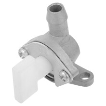 4Pcs Metal Motorcycle Fuel Switch Valves White for Two-Stroke Engines