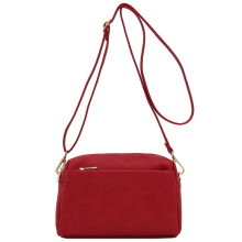 Malá trojitá zipsová crossbody kabelka